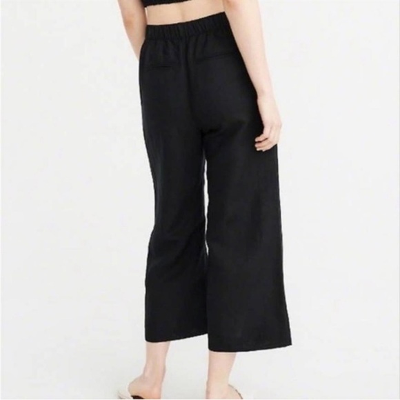 Abercrombie & Fitch Cropped Linen Blend Pants Size S Petite / Short - Picture 2 of 9